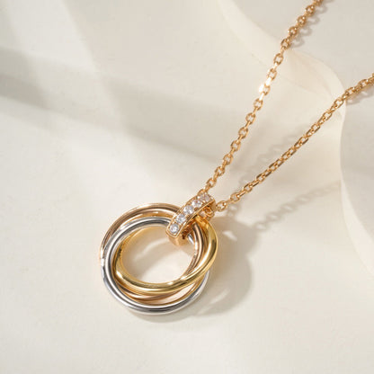 [Stars Jewelry]TRINITY MEDIUM  DIAMONDS NECKLACE
