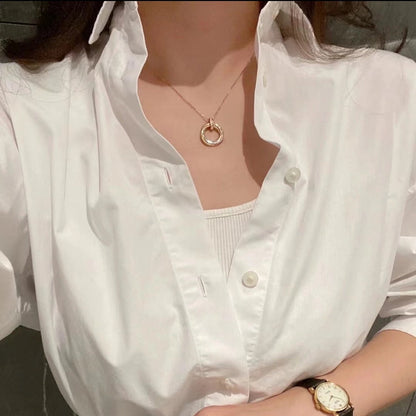 [Stars Jewelry]TRINITY MEDIUM  DIAMONDS NECKLACE