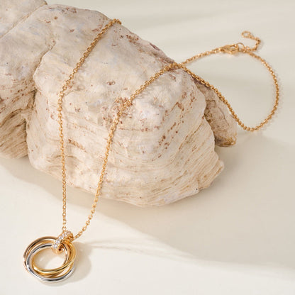 [Stars Jewelry]TRINITY MEDIUM  DIAMONDS NECKLACE