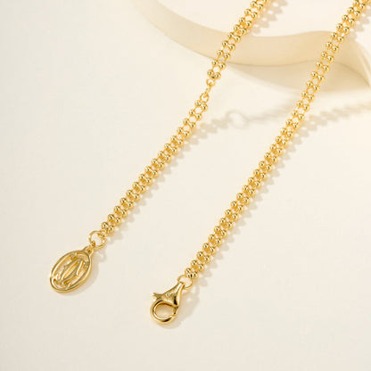 [Stars Jewelry]TRINITY LARGE FULL DIAMOND  NECKLACE