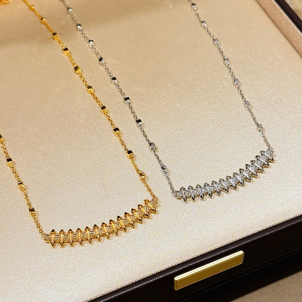 [Stars Jewelry]CLASH  SMALL FULL DIAMOND NECKLACE