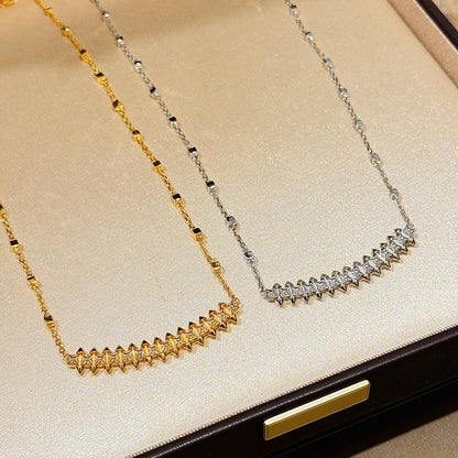 [Stars Jewelry]CLASH  SMALL FULL DIAMOND NECKLACE