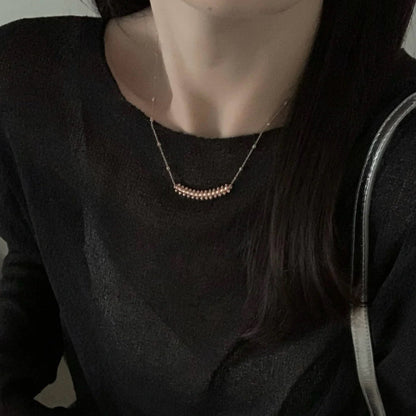 [Stars Jewelry]CLASH  SMALL FULL DIAMOND NECKLACE