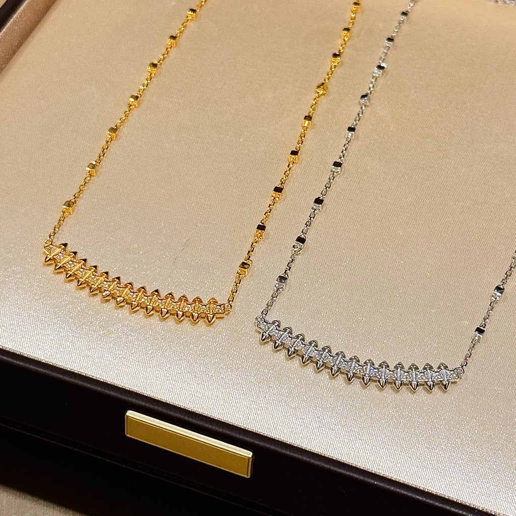 [Stars Jewelry]CLASH  SMALL FULL DIAMOND NECKLACE