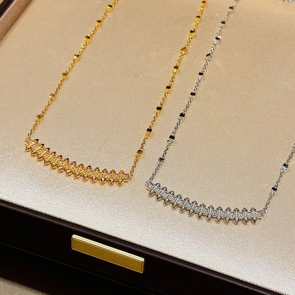 [Stars Jewelry]CLASH  SMALL FULL DIAMOND NECKLACE