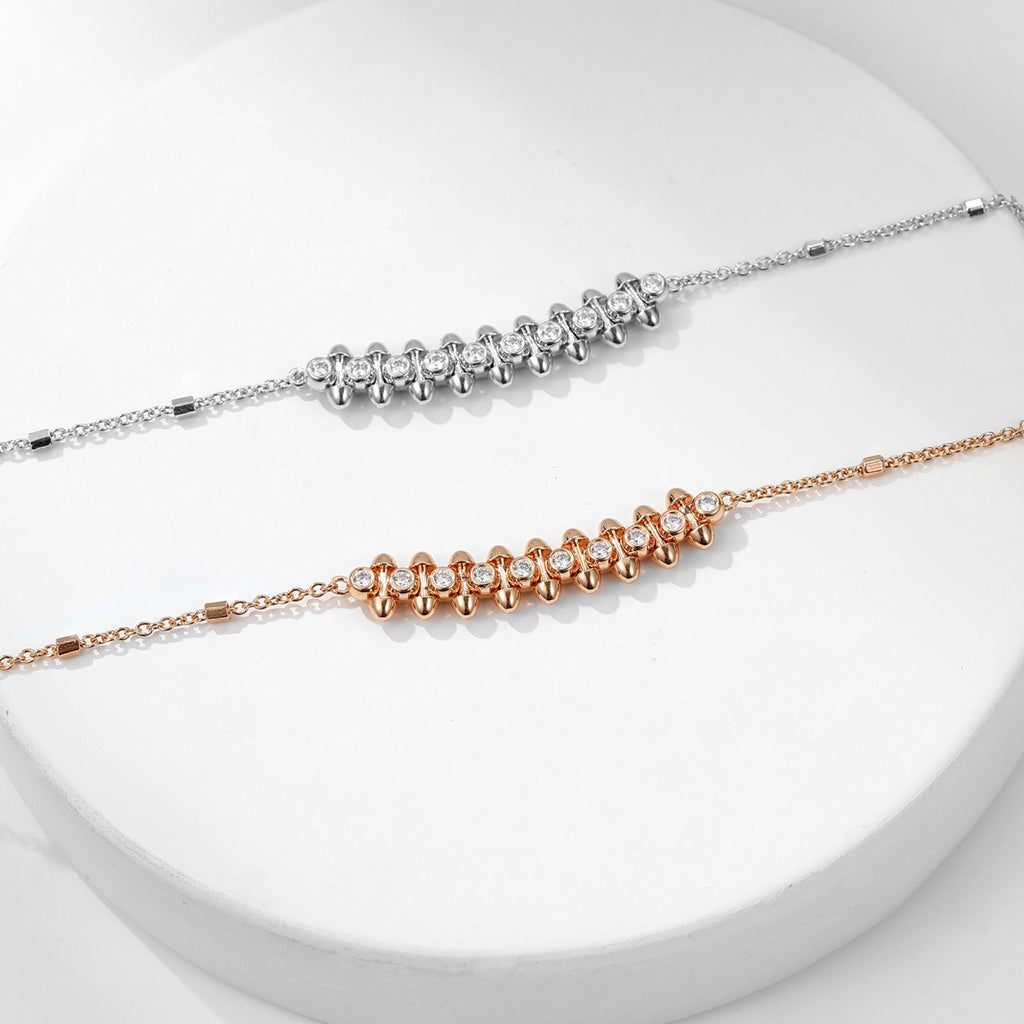 [Stars Jewelry]CLASH  MEDIUM DIAMOND NECKLACE