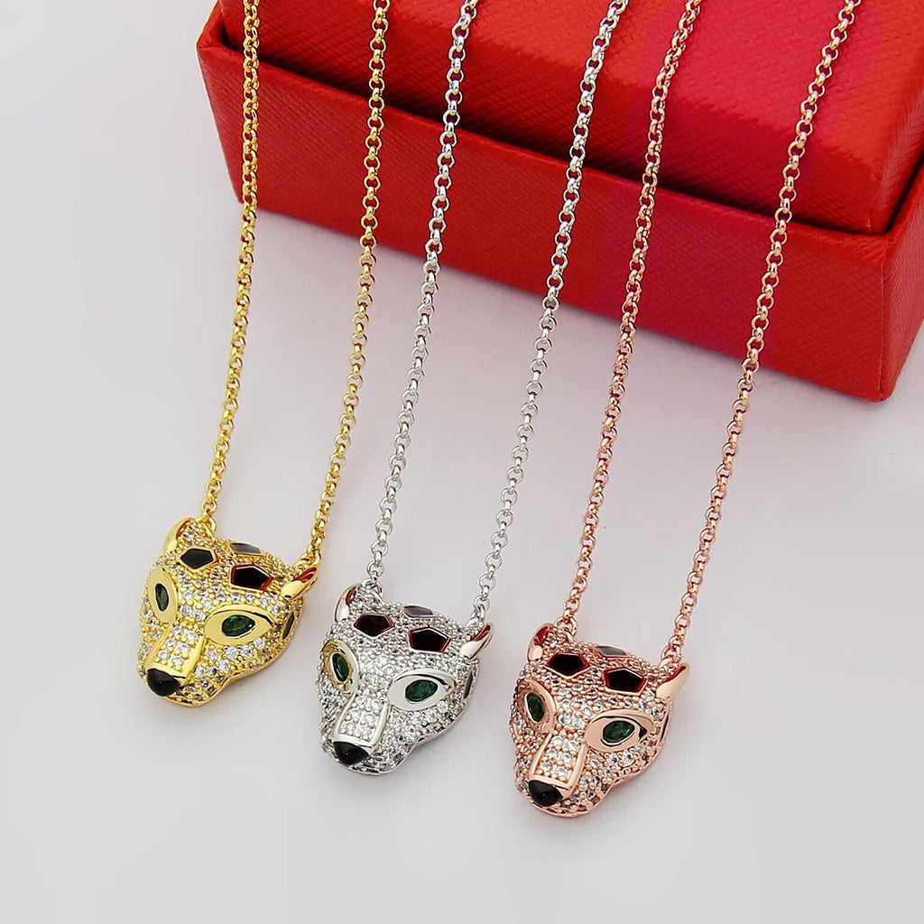 [Stars Jewelry]PANTHERE FULL DIAMOND NECKLACE