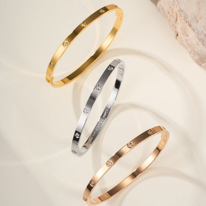 [Stars Jewelry]LOVE BRACELET 3.65MM 10 DIAMONDS