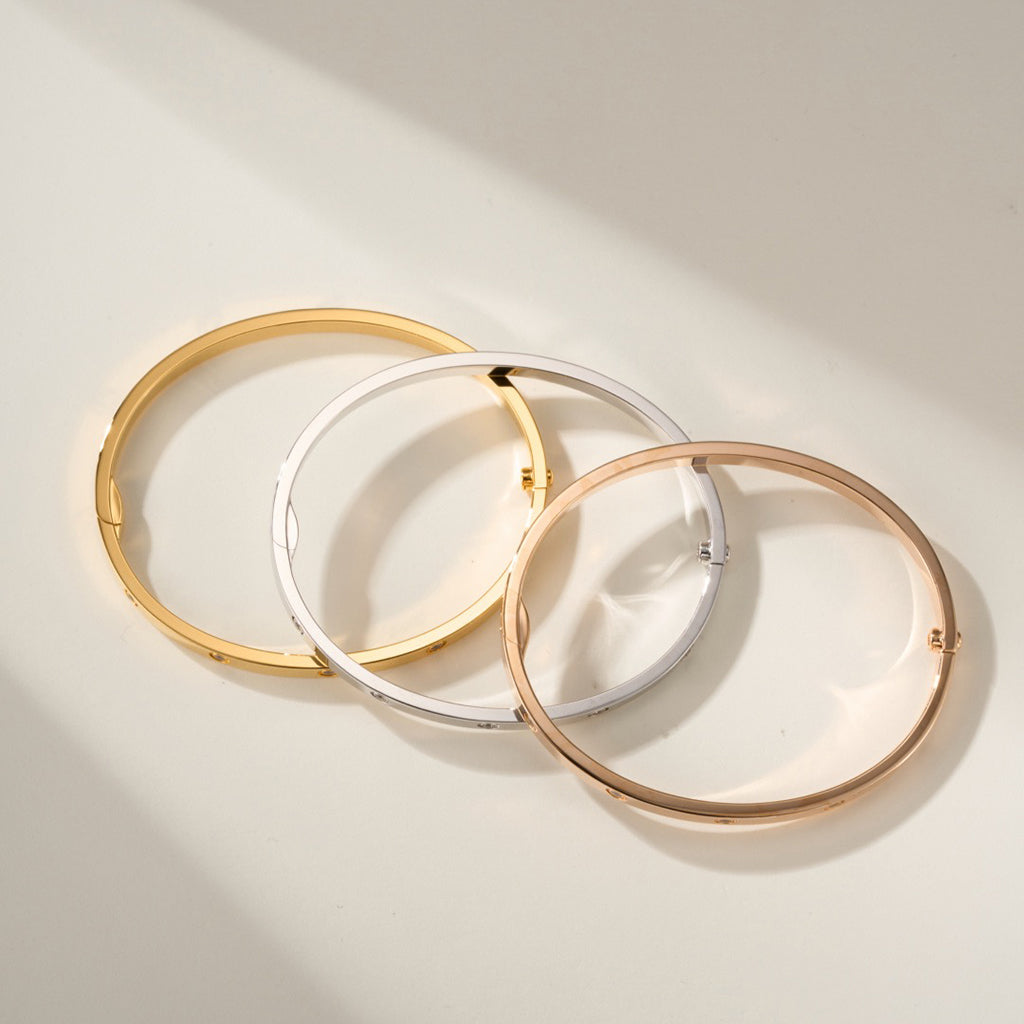 [Stars Jewelry]LOVE BRACELET 3.65MM 10 DIAMONDS