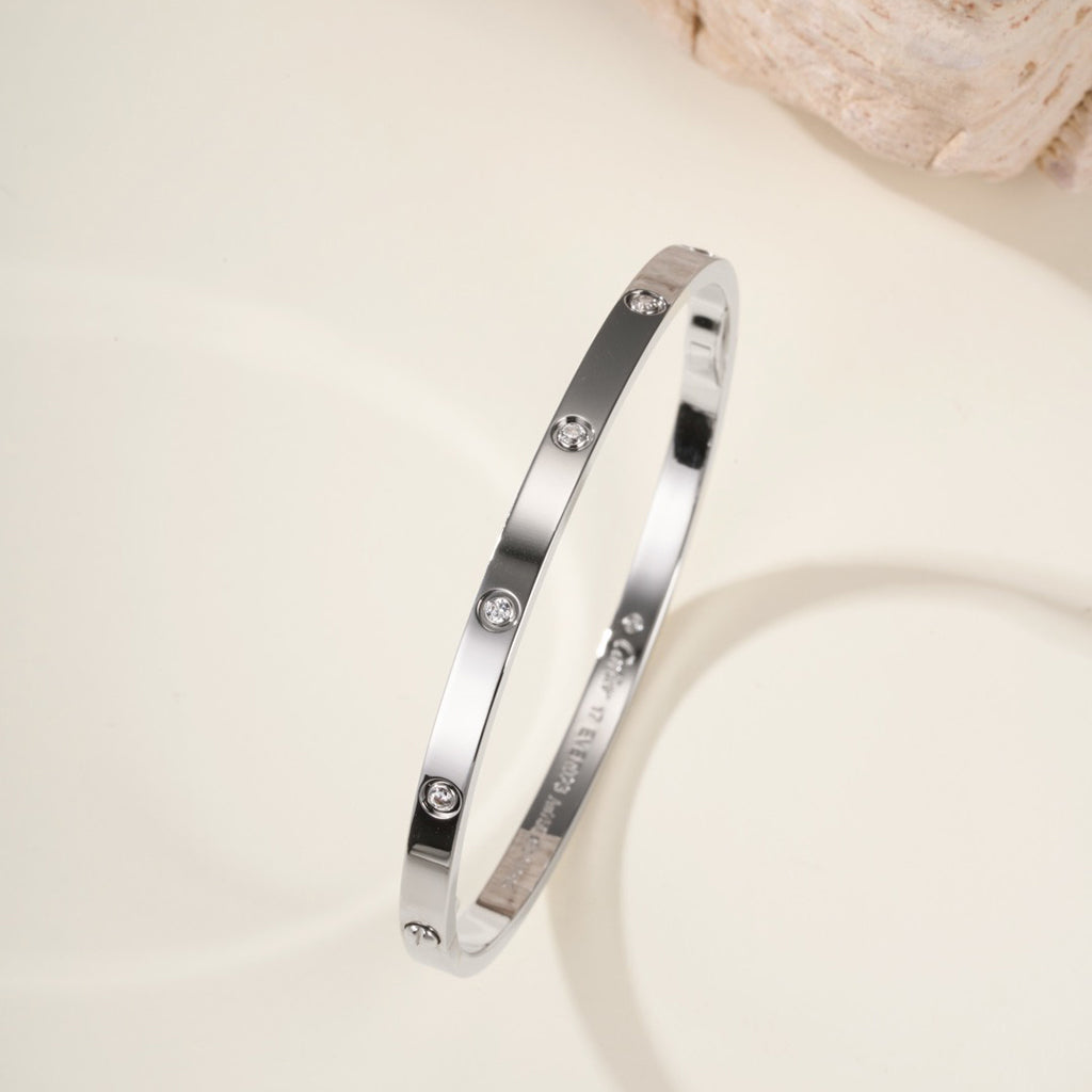 [Stars Jewelry]LOVE BRACELET 3.65MM 10 DIAMONDS
