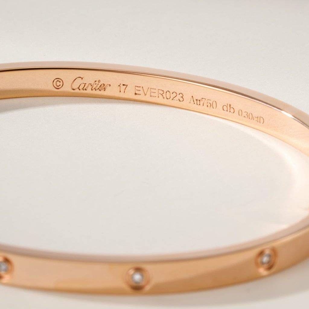 [Stars Jewelry]LOVE BRACELET 3.65MM 10 DIAMONDS