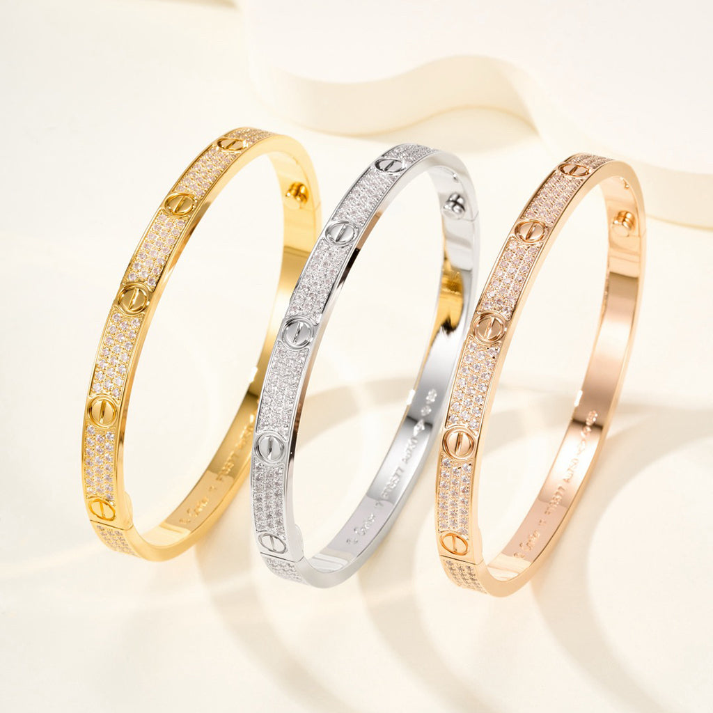 [Stars Jewelry]LOVE BRACELET 4.8MM DIAMOND-PAVED