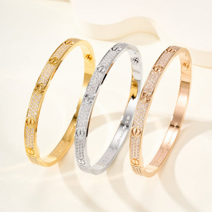 [Stars Jewelry]LOVE BRACELET 4.8MM DIAMOND-PAVED