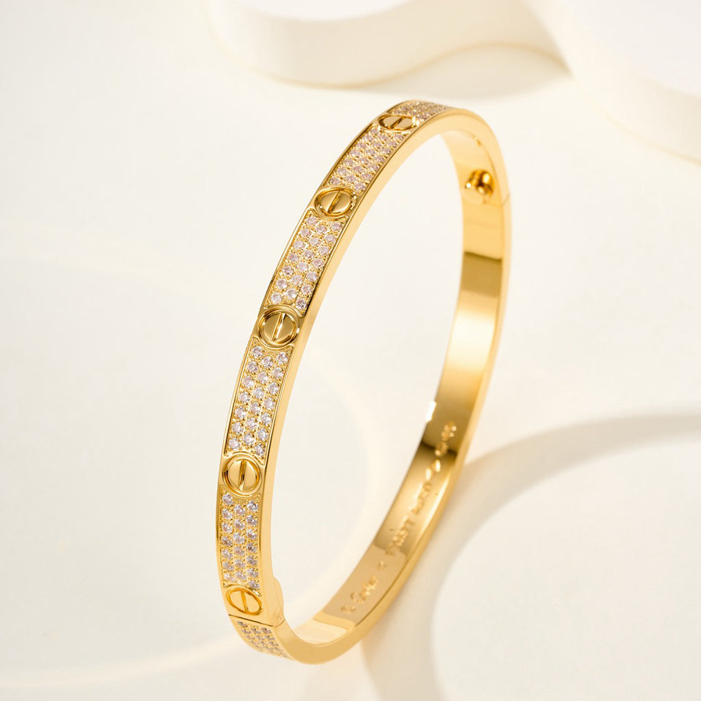 [Stars Jewelry]LOVE BRACELET 4.8MM DIAMOND-PAVED