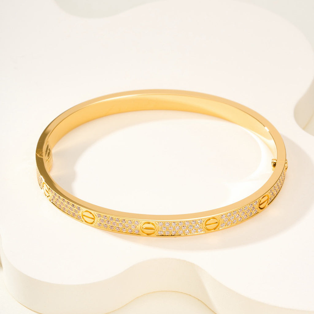 [Stars Jewelry]LOVE BRACELET 4.8MM DIAMOND-PAVED