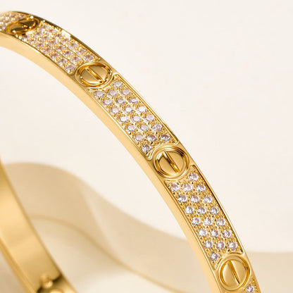 [Stars Jewelry]LOVE BRACELET 4.8MM DIAMOND-PAVED