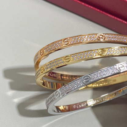 [Stars Jewelry]LOVE BRACELET 3.65MM DIAMOND-PAVED