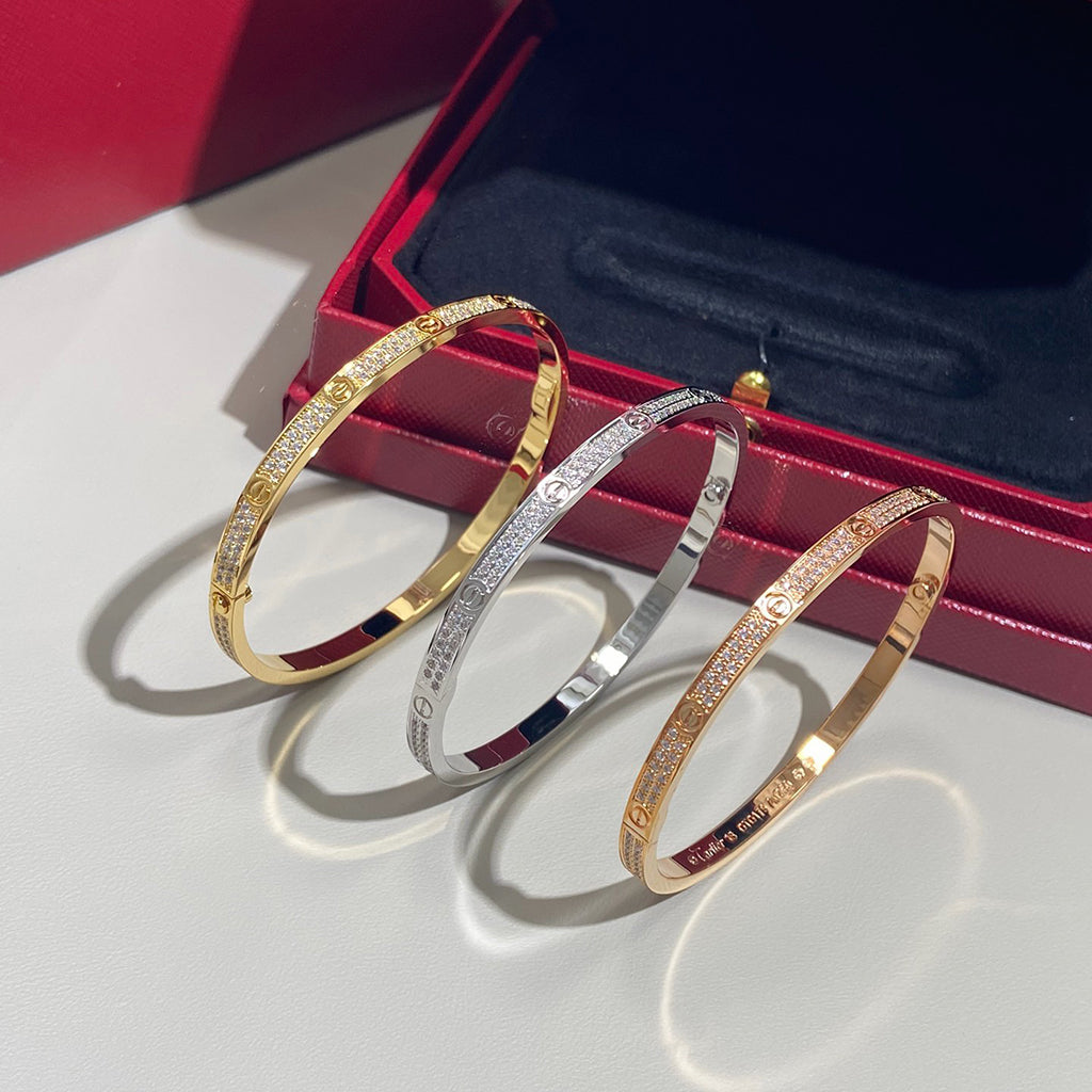 [Stars Jewelry]LOVE BRACELET 3.65MM DIAMOND-PAVED