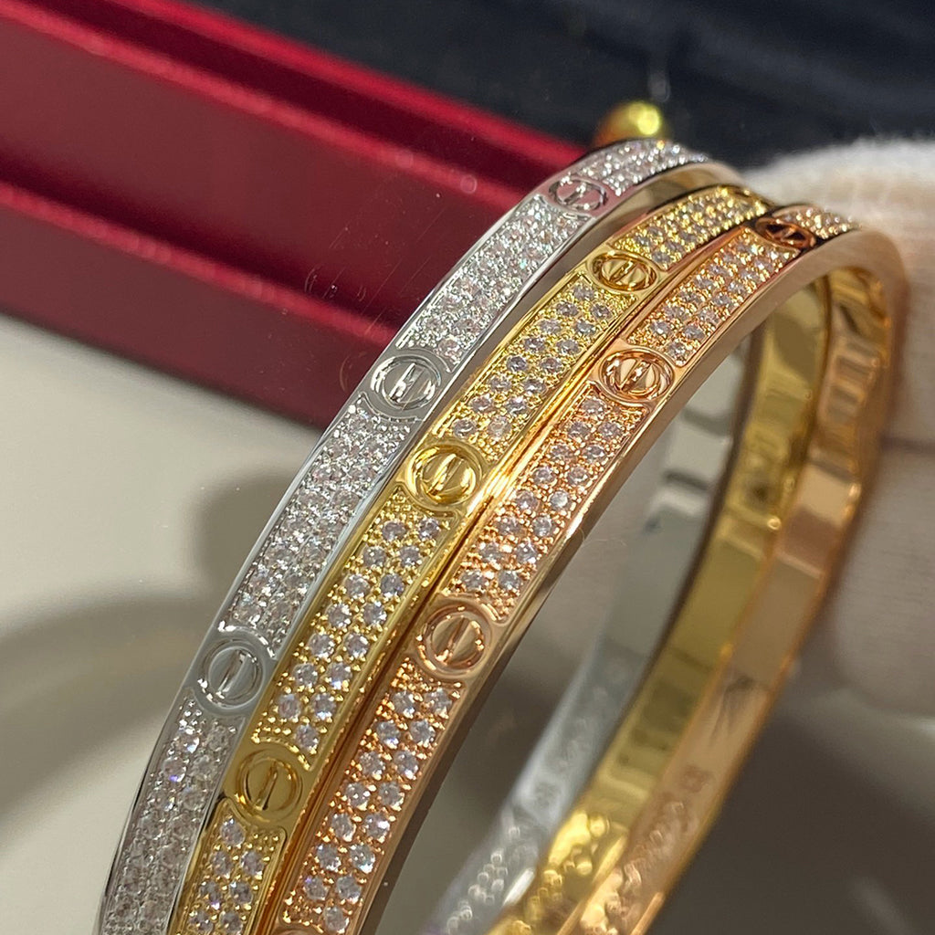 [Stars Jewelry]LOVE BRACELET 3.65MM DIAMOND-PAVED