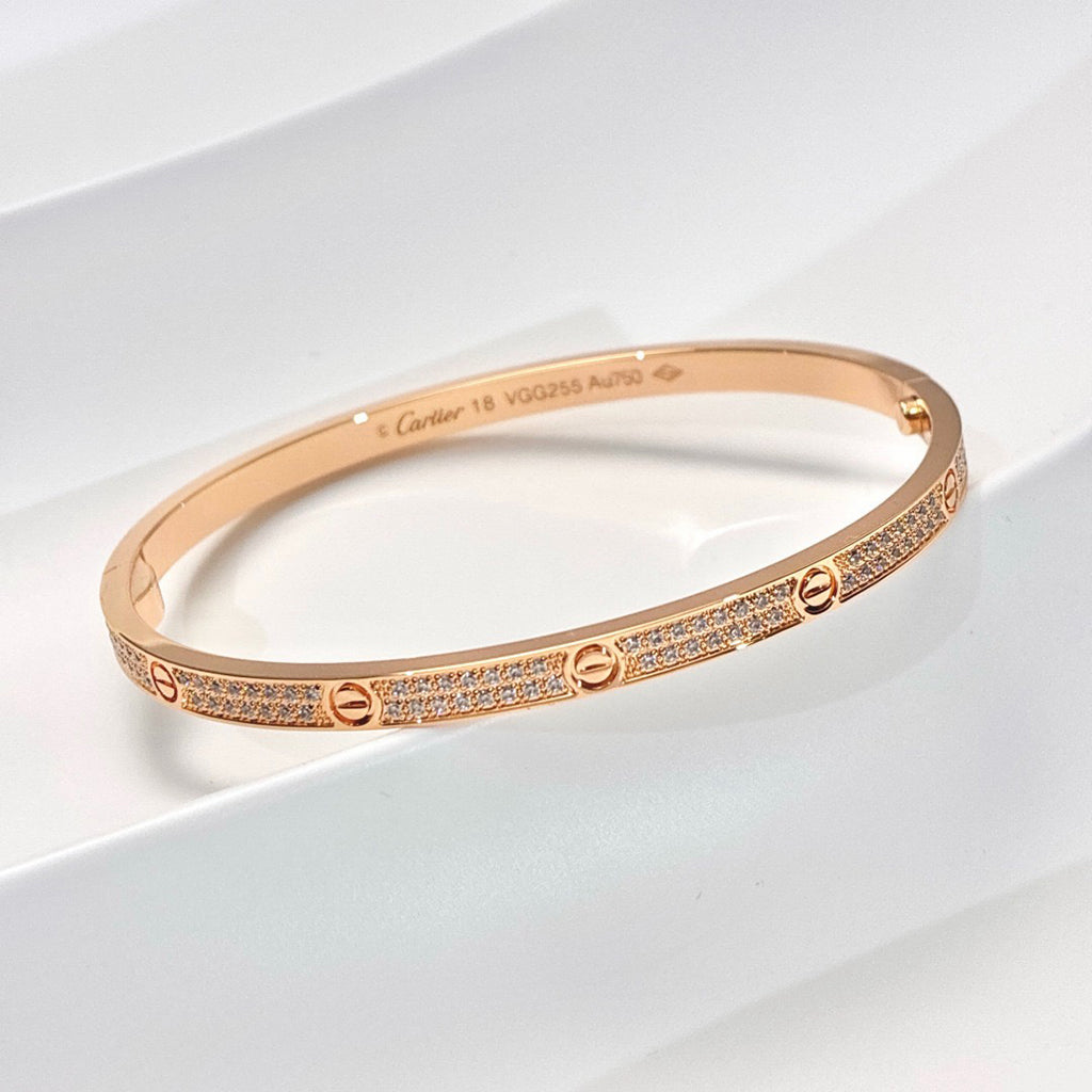 [Stars Jewelry]LOVE BRACELET 3.65MM DIAMOND-PAVED