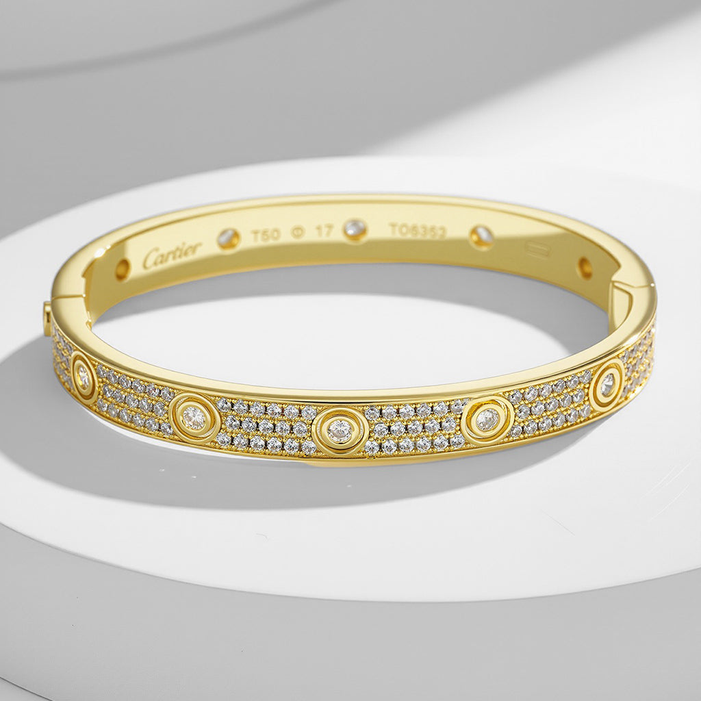 [Stars Jewelry]LOVE BRACELET 6.1MM DIAMOND-PAVED 10 BIG DIAMONDS