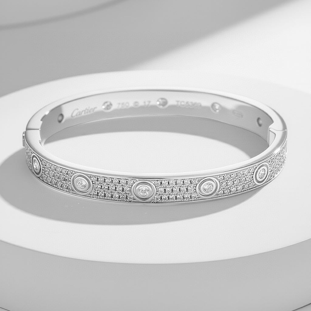[Stars Jewelry]LOVE BRACELET 6.1MM DIAMOND-PAVED 10 BIG DIAMONDS
