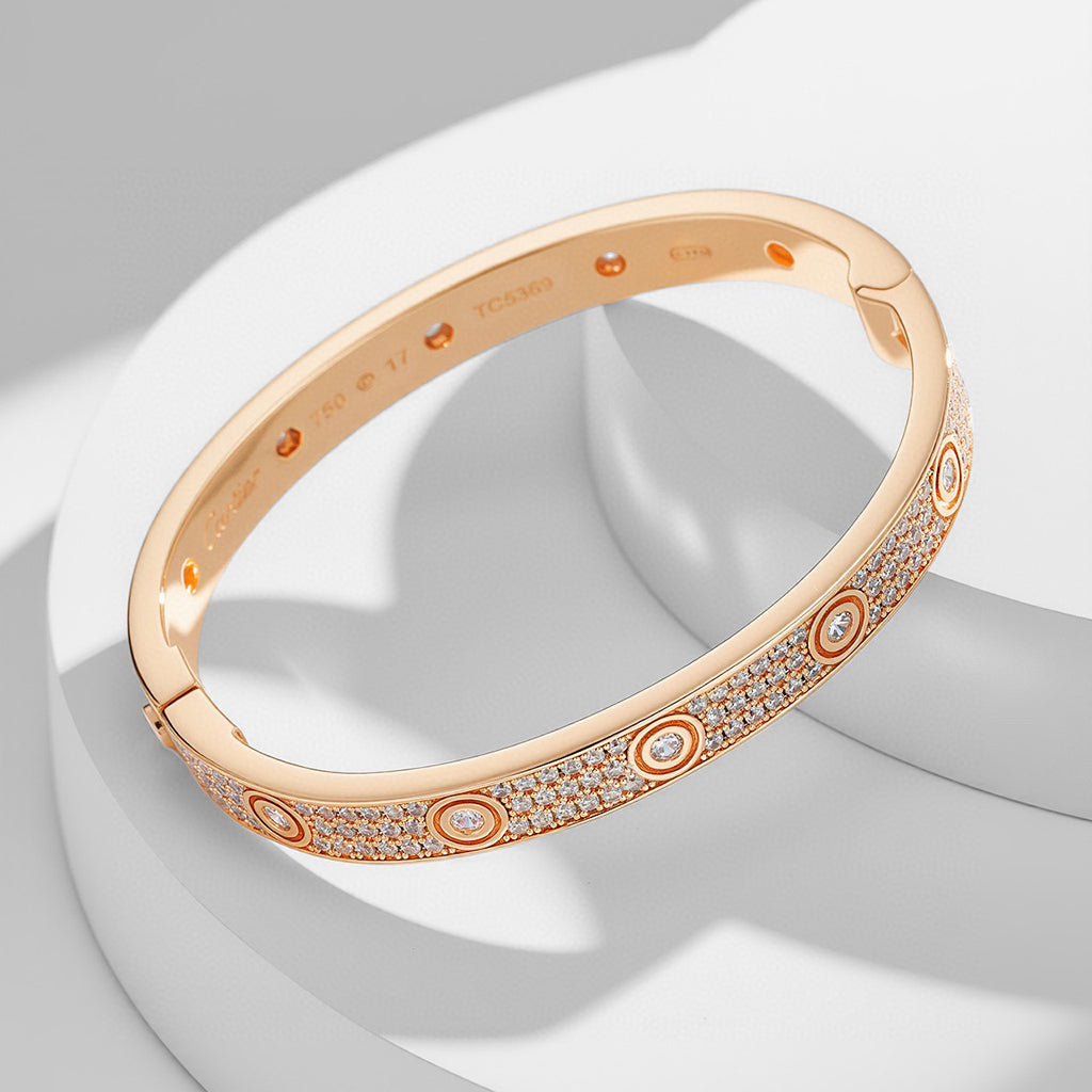 [Stars Jewelry]LOVE BRACELET 6.1MM DIAMOND-PAVED 10 BIG DIAMONDS