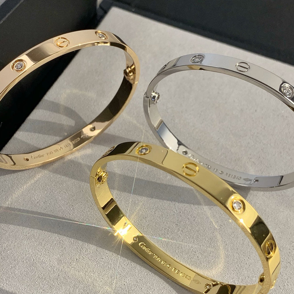 [Stars Jewelry]LOVE BRACELET 6.1MM 4 DIAMONDS