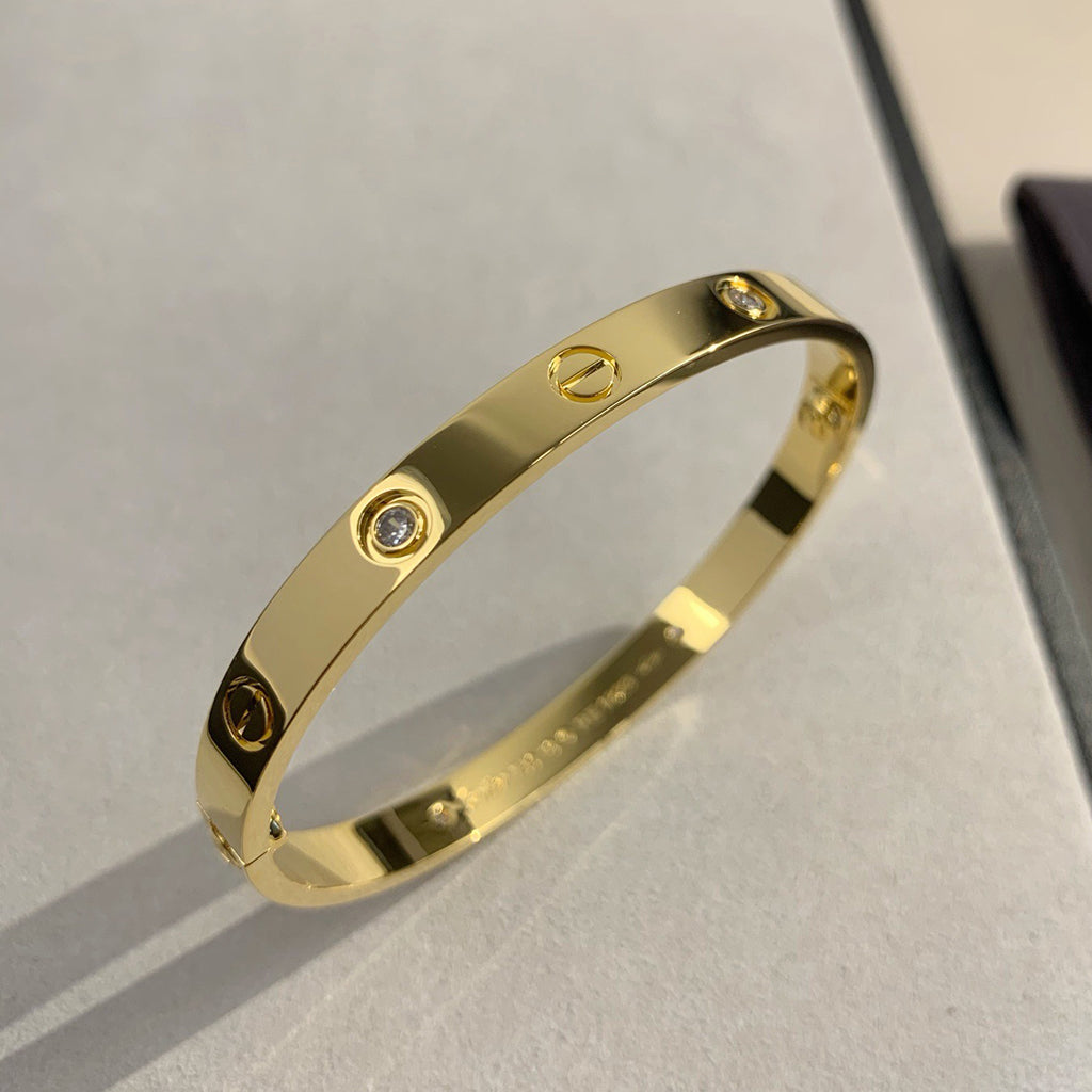 [Stars Jewelry]LOVE BRACELET 6.1MM 4 DIAMONDS