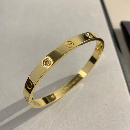 [Stars Jewelry]LOVE BRACELET 6.1MM 4 DIAMONDS