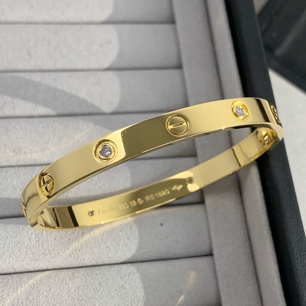 [Stars Jewelry]LOVE BRACELET 6.1MM 4 DIAMONDS