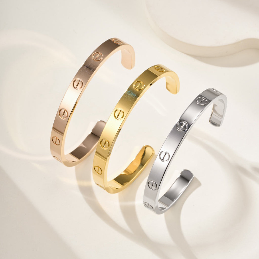 [Stars Jewelry]LOVE BRACELET 6.1MM OPEN CUFF
