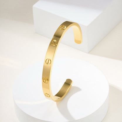 [Stars Jewelry]LOVE BRACELET 6.1MM OPEN CUFF