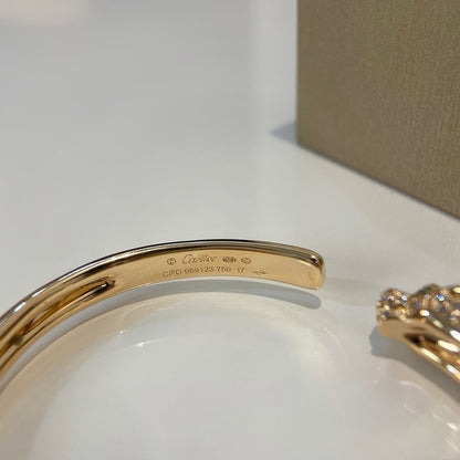 [Stars Jewelry]PANTHERE HALF DIAMOND OPEN BRACELET