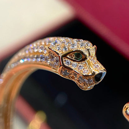 [Stars Jewelry]PANTHERE HALF DIAMOND OPEN BRACELET