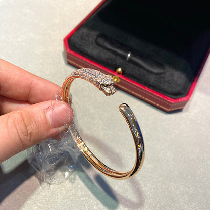 [Stars Jewelry]PANTHERE HALF DIAMOND OPEN BRACELET