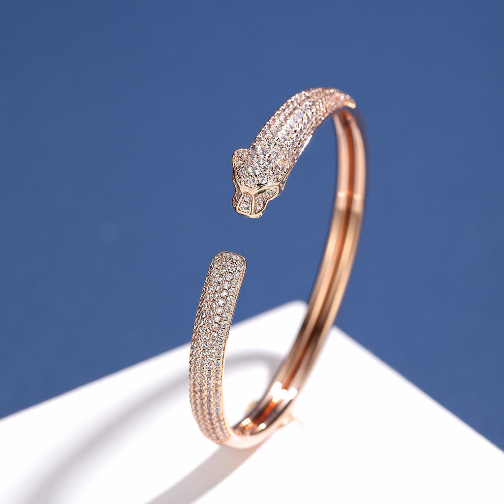 [Stars Jewelry]PANTHERE FULL DIAMOND OPEN BRACELET