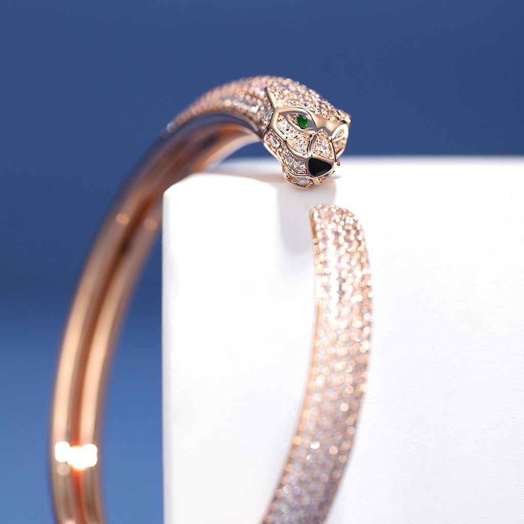 [Stars Jewelry]PANTHERE FULL DIAMOND OPEN BRACELET