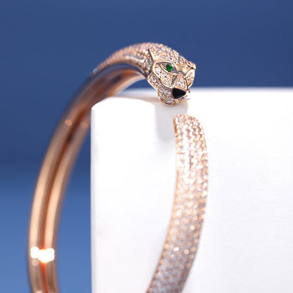 [Stars Jewelry]PANTHERE FULL DIAMOND OPEN BRACELET
