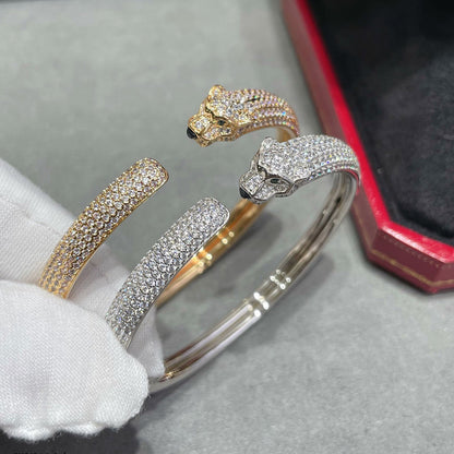 [Stars Jewelry]PANTHERE FULL DIAMOND OPEN BRACELET