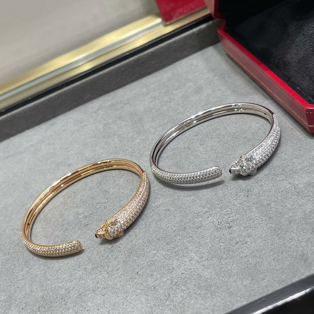 [Stars Jewelry]PANTHERE FULL DIAMOND OPEN BRACELET