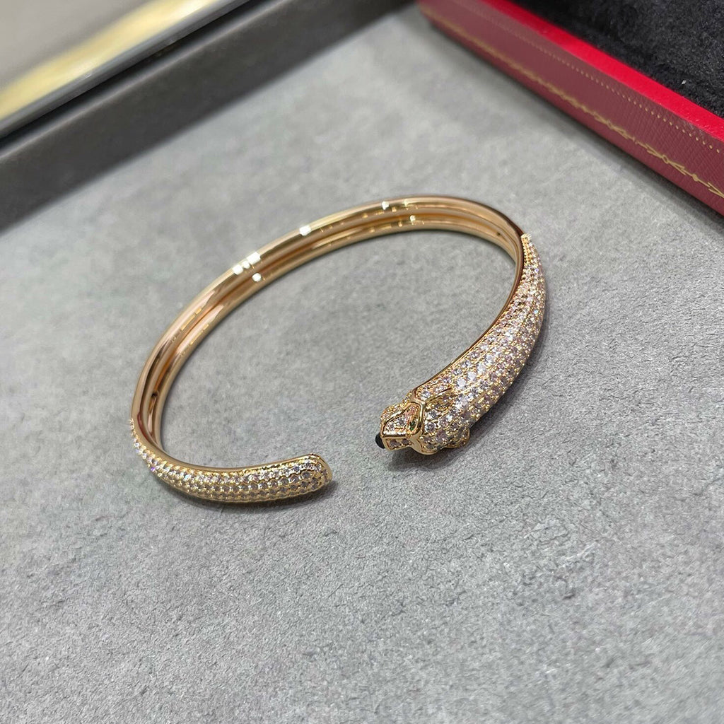 [Stars Jewelry]PANTHERE FULL DIAMOND OPEN BRACELET