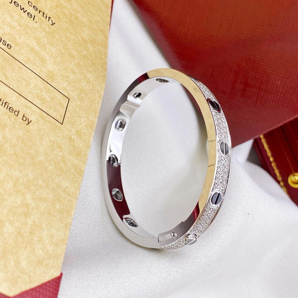 [Stars Jewelry]LOVE BRACELET 6.1MM DIAMOND-PAVED CERAMIC
