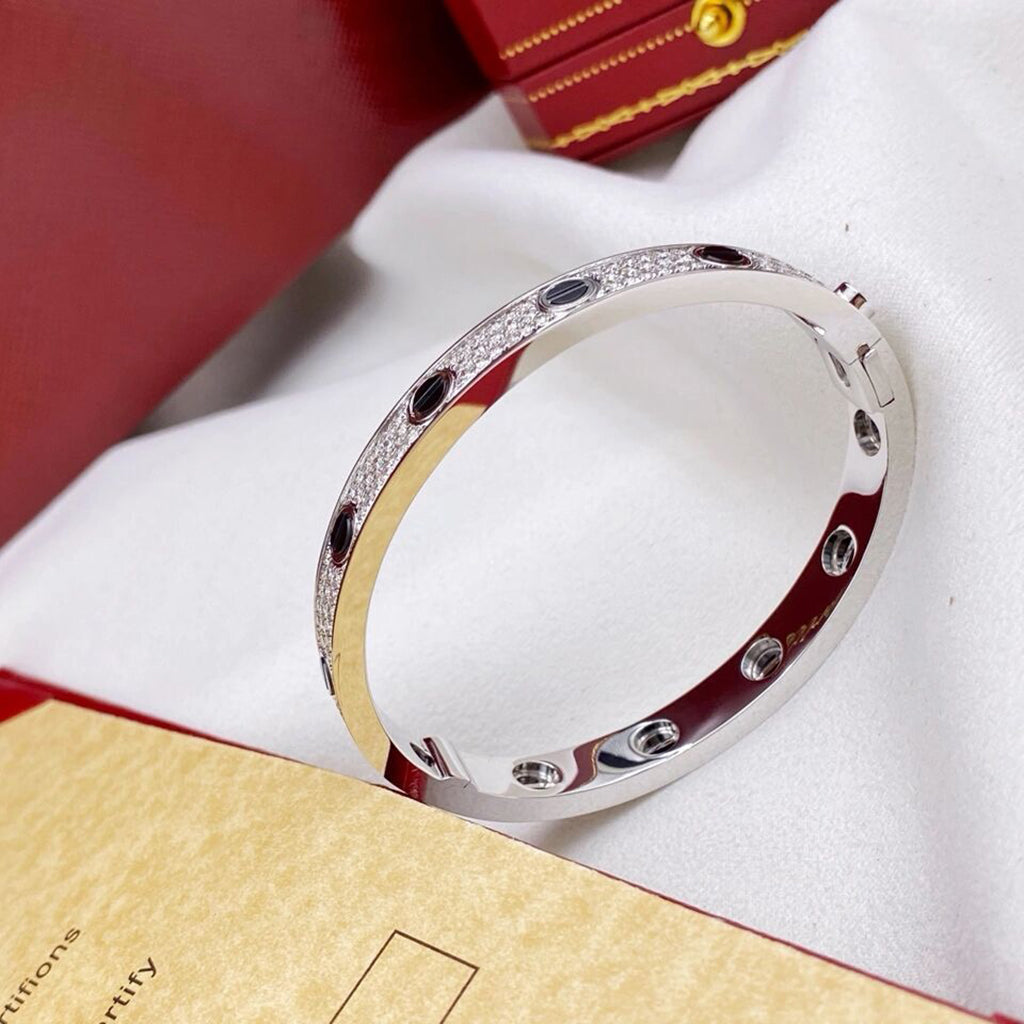 [Stars Jewelry]LOVE BRACELET 6.1MM DIAMOND-PAVED CERAMIC