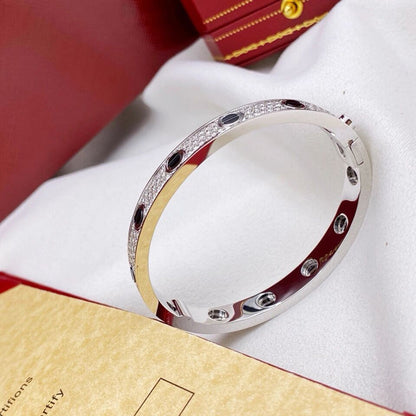 [Stars Jewelry]LOVE BRACELET 6.1MM DIAMOND-PAVED CERAMIC