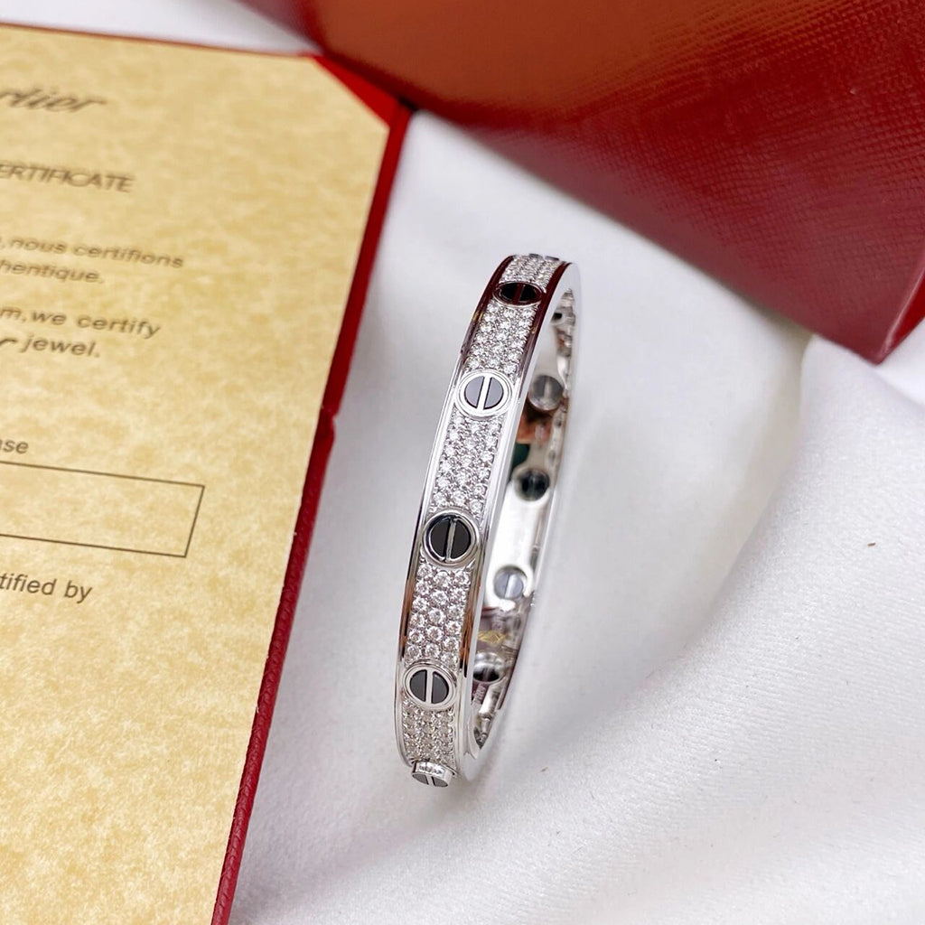[Stars Jewelry]LOVE BRACELET 6.1MM DIAMOND-PAVED CERAMIC