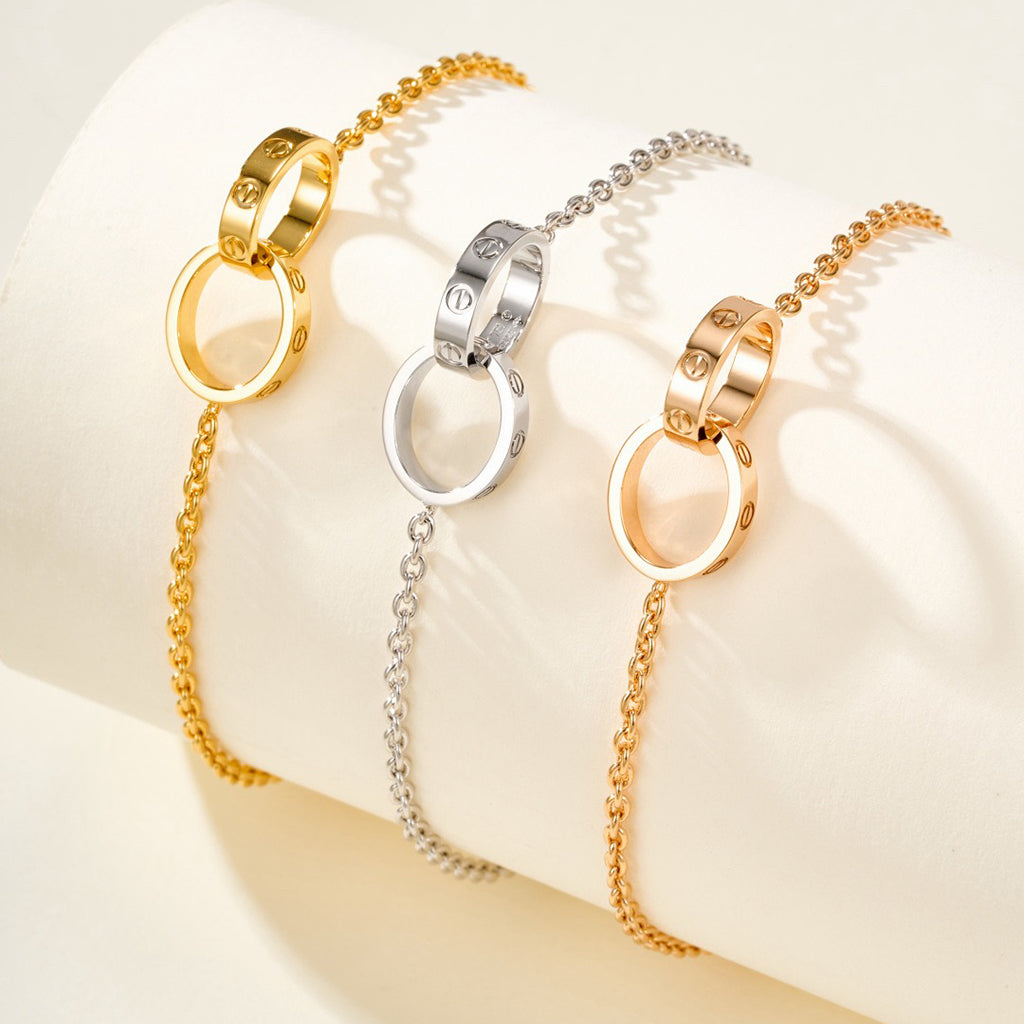 [Stars Jewelry]LOVE BRACELET DOUBLE RING