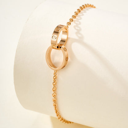 [Stars Jewelry]LOVE BRACELET DOUBLE RING