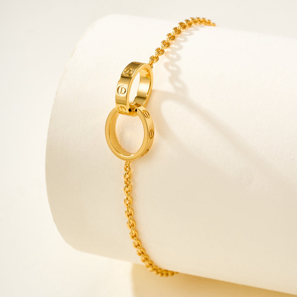 [Stars Jewelry]LOVE BRACELET DOUBLE RING