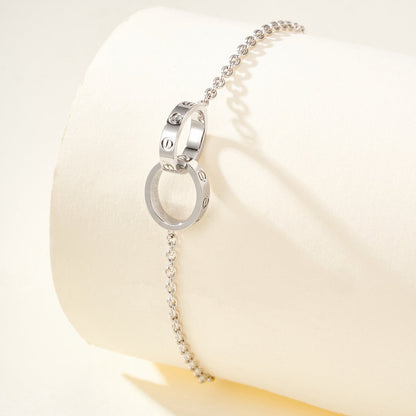 [Stars Jewelry]LOVE BRACELET DOUBLE RING
